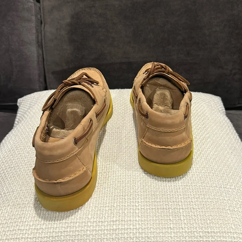 Sebago Men's “Portland” Tan Leather Dockside’s Boat Shoes Size 11.5